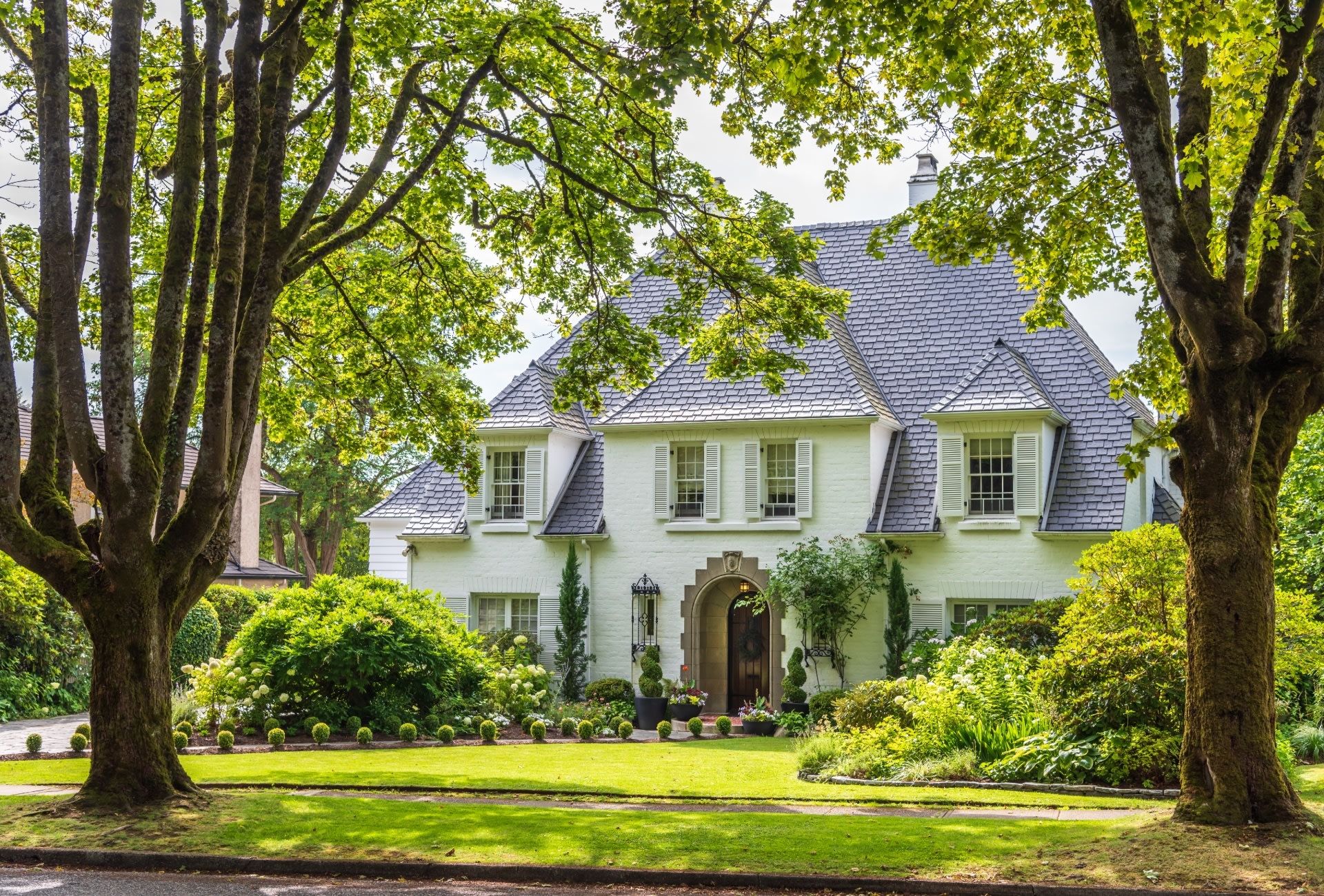 A classic Spring Lake home under tall trees